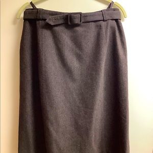 Chanel wool pencil skirt